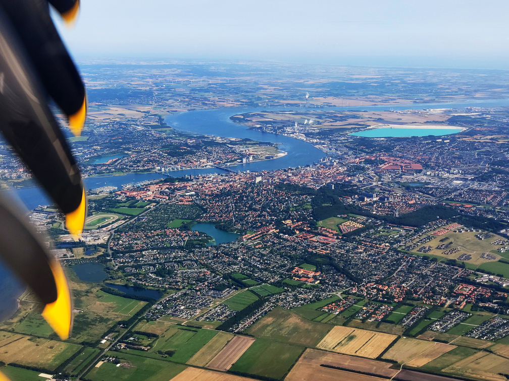 Luchtfoto van Aalborg